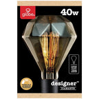 Globe Electric - 84644 - Designer Diamante 40 W Br30 Decorative Incandescent Bulb E26 (Medium) Amber 1 Pack