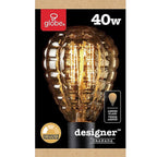 Globe Electric - 84635 - Designer Granada 40 W G40 Decorative Incandescent Bulb E26 (Medium) Amber 1 Pack