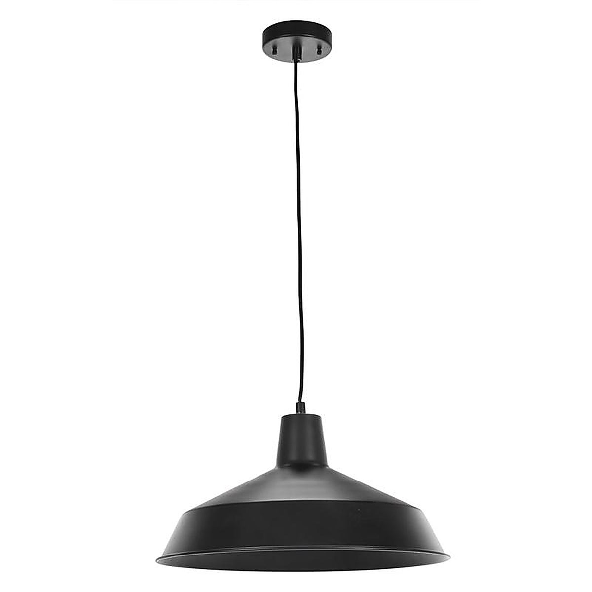 Globe Electric 65155 Barnyard Matte Black 1 lights Pendant Light