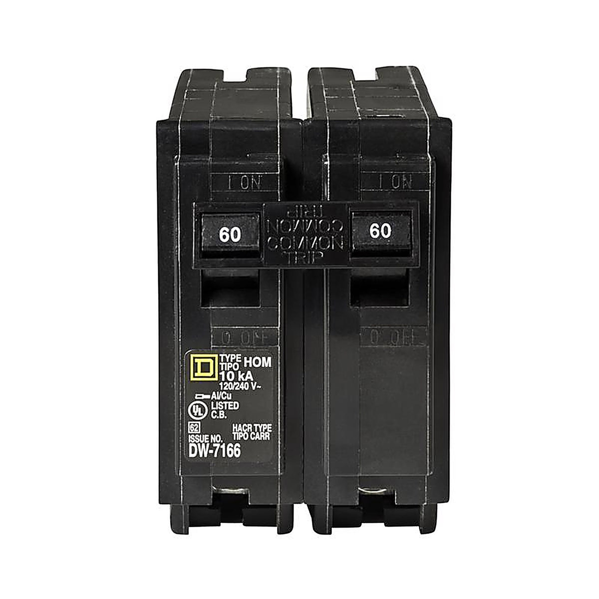 Square D - HOM260C - Homeline 60 Amps Standard 2-Pole Circuit Breaker