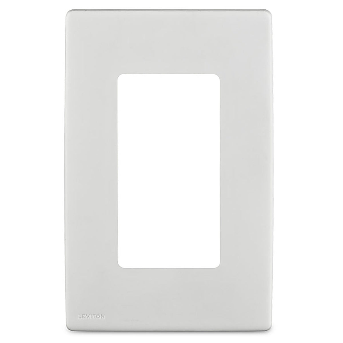 Leviton - R52-REWP1-0WW - White 1 Gang Plastic Decorator Screwless Wall Plate 1 Pack