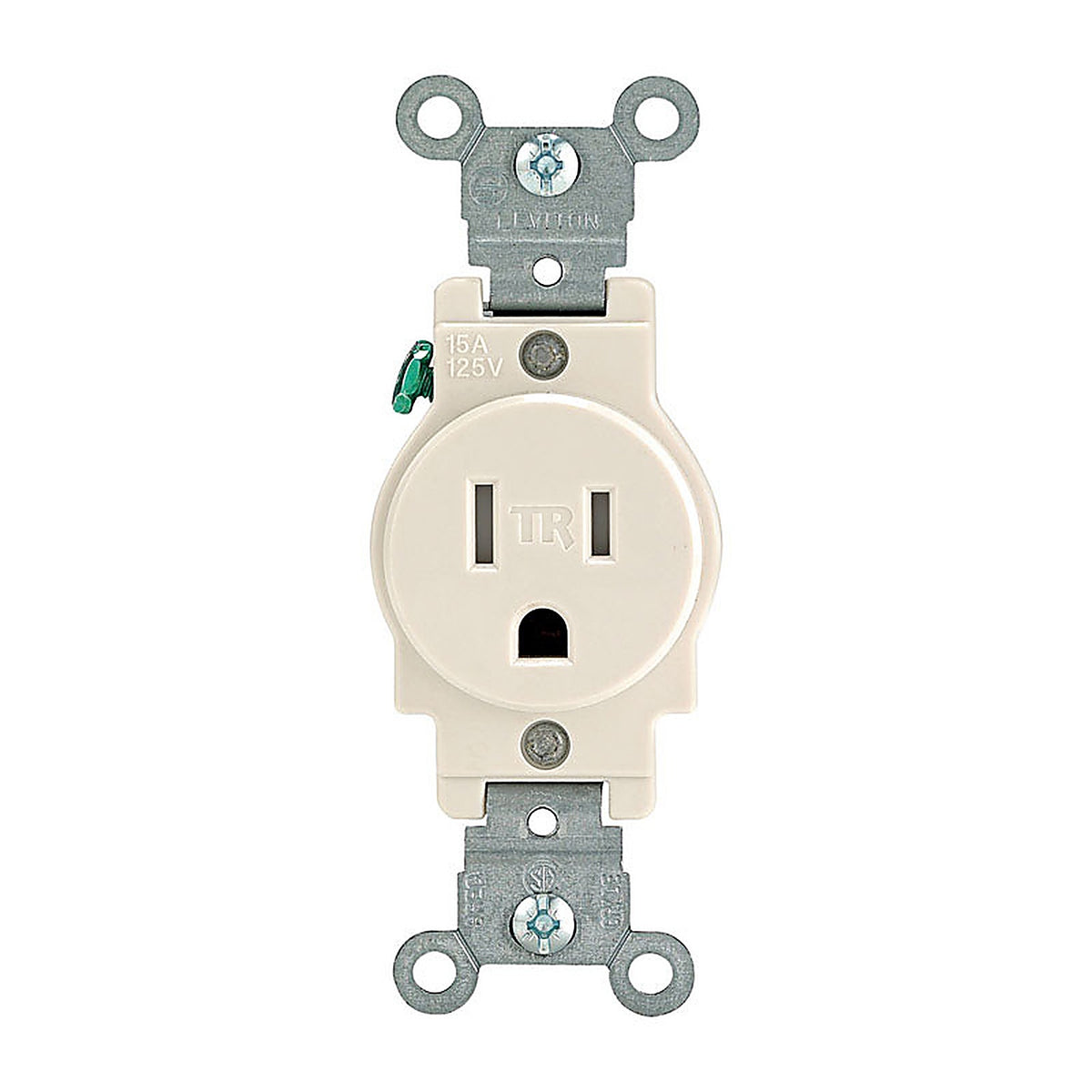 Leviton T5015-T 15 amps 125 volt Light Almond Outlet 5-15R
