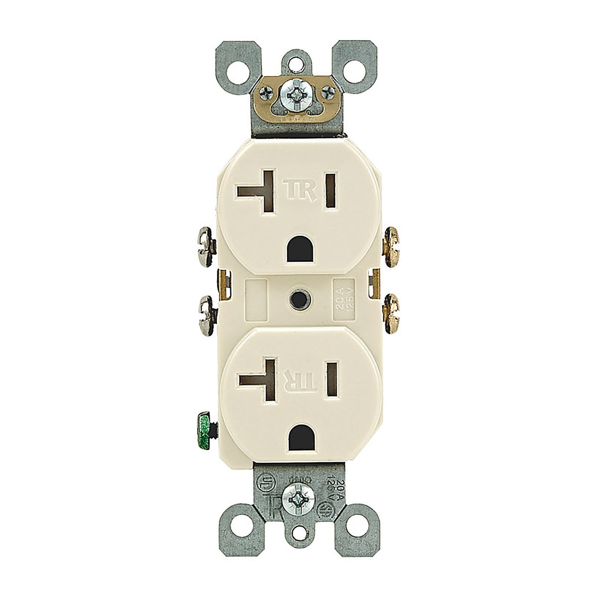 Leviton T5820-T 20 amps 125 volt Light Almond Tamper Resistant Outlet 5-20R
