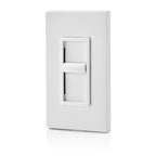 Leviton 6672-3PW Decora SureSlide White 600 watt Slide Dimmer Switch