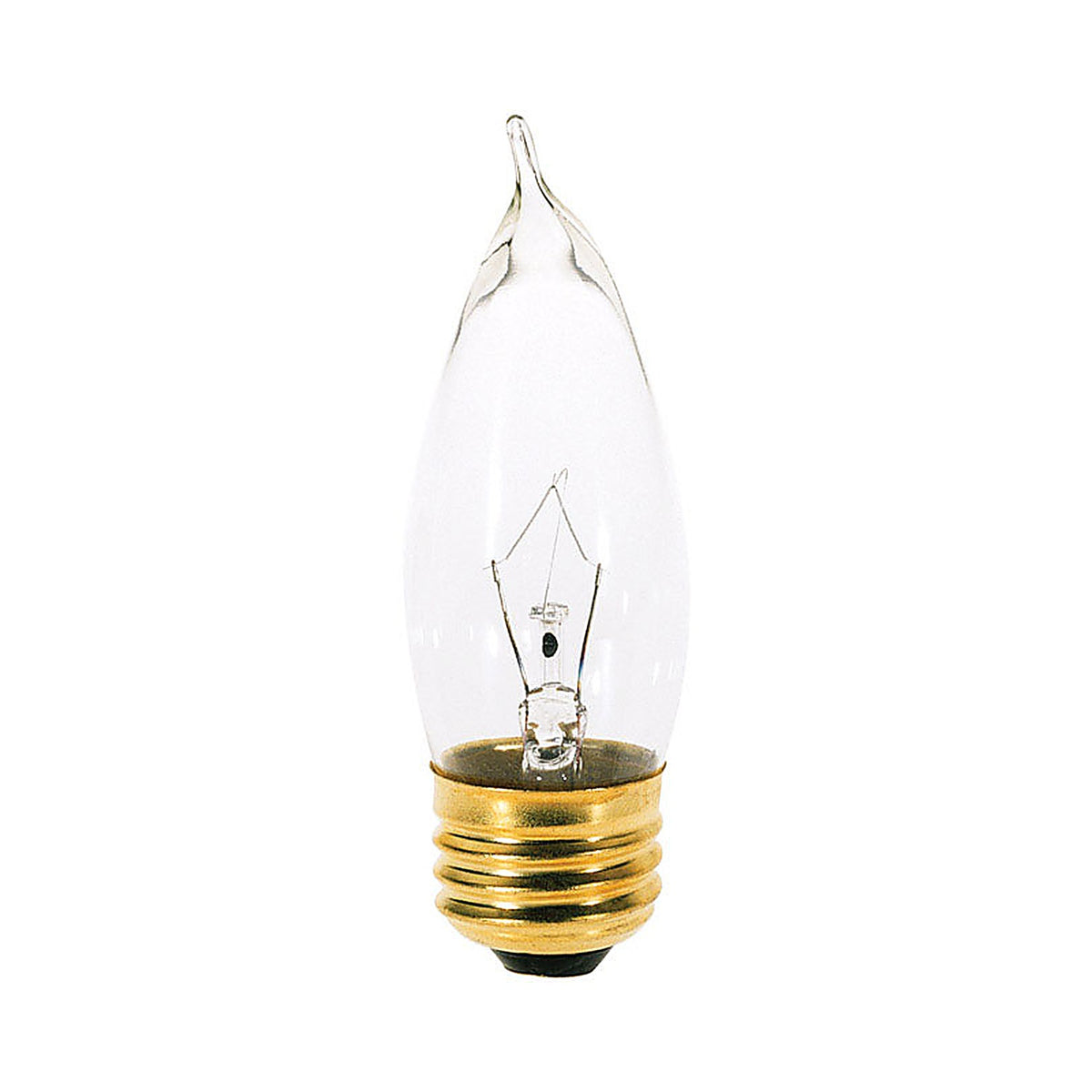 Satco - S3764 - 25 W Ca10 Decorative Incandescent Bulb E26 (Medium) Soft White 2 Pack