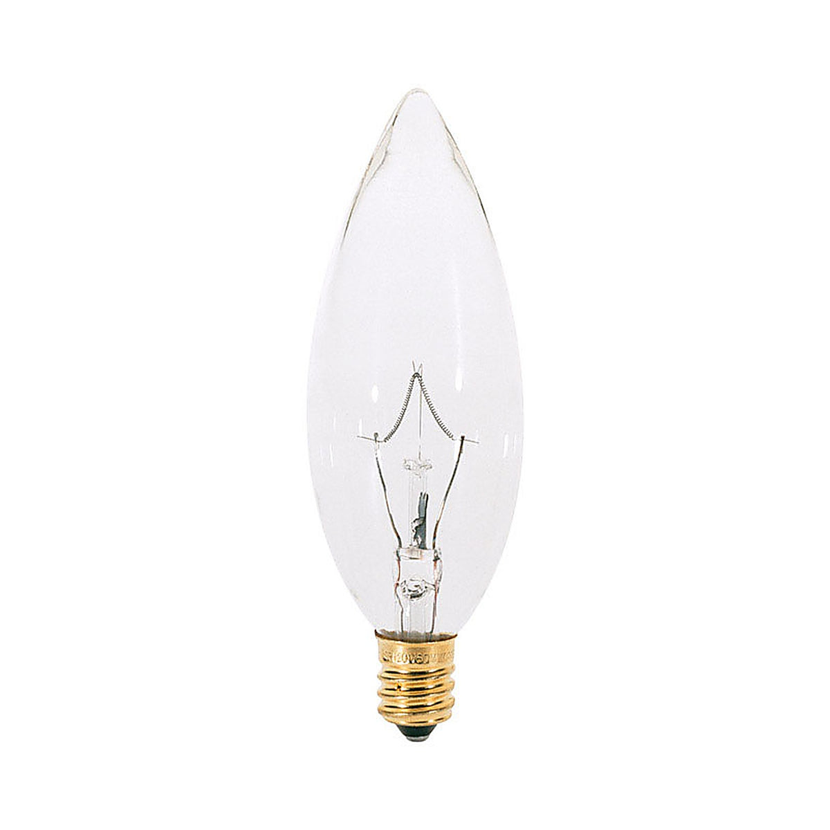 Satco - S3782 - 25 W Ba9.5 Chandelier Incandescent Bulb E12 (Candelabra) Soft White 2 Pack