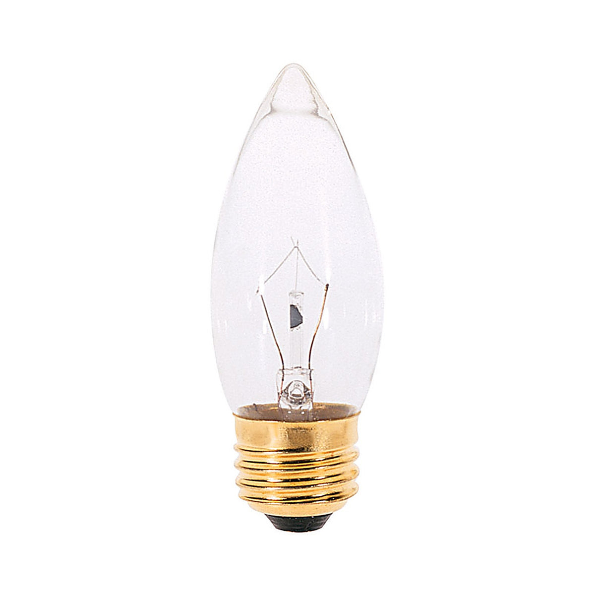 Satco - S3731 - 25 W B11 Decorative Incandescent Bulb E26 (Medium) Soft White 2 Pack