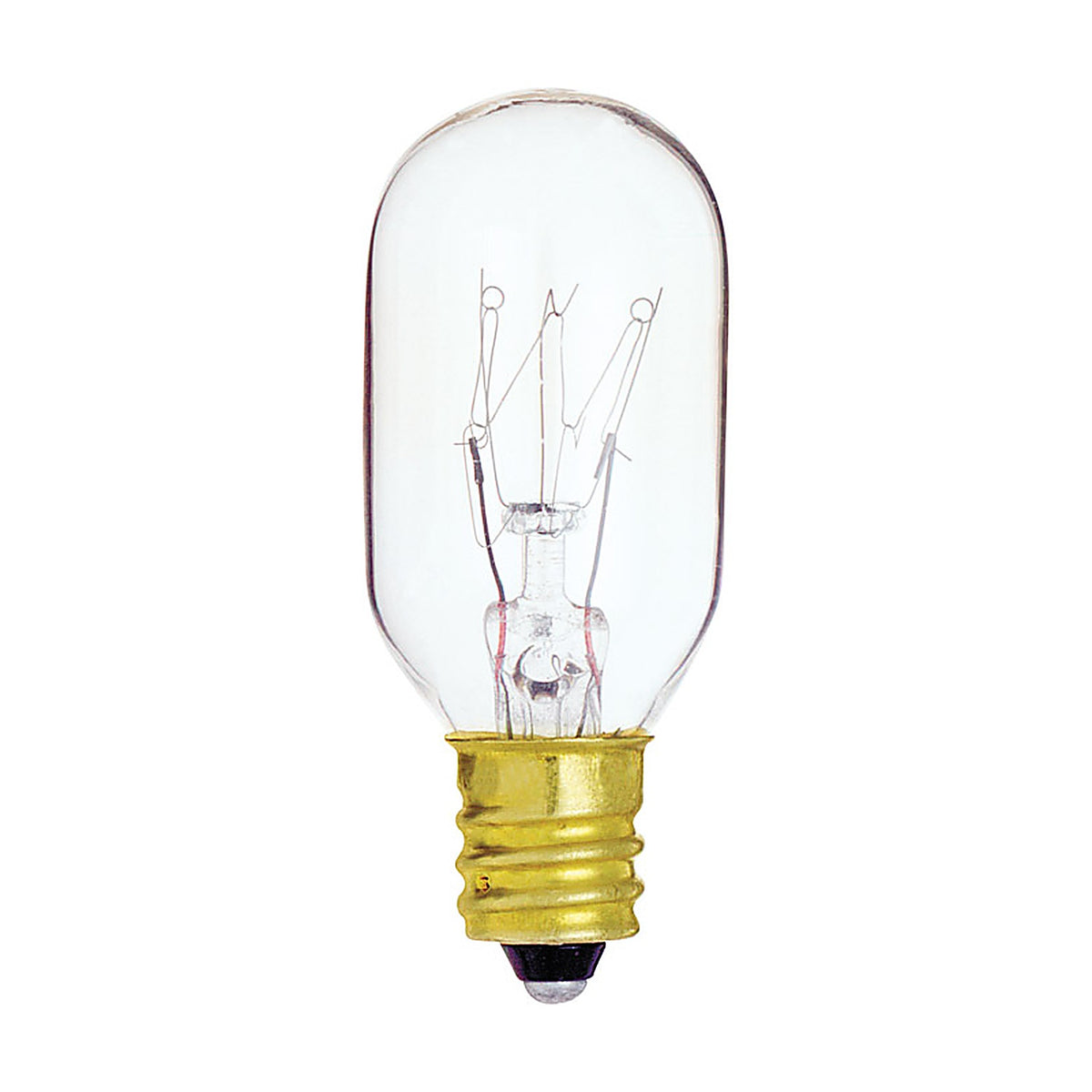 Satco - S4718 - 15 W T7 Specialty Incandescent Bulb E12 (Candelabra) Soft White 1 Pack