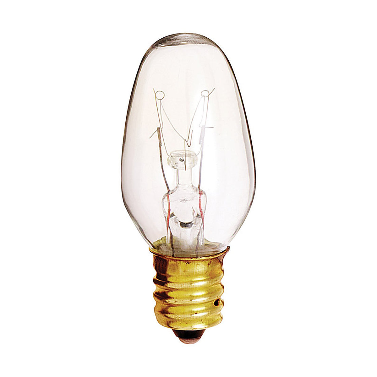 Satco - S3797 - 4 W C7 Nightlight Incandescent Bulb E12 (Candelabra) Soft White 1 Pack