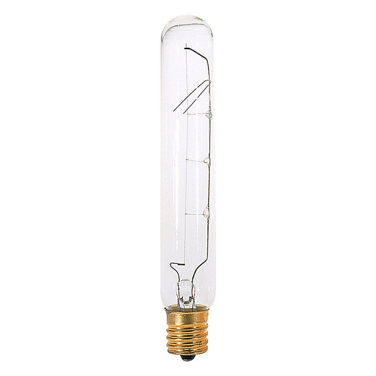 Satco - S3709 - 25 W T6.5 Tubular Incandescent Bulb E17 (Intermediate) Soft White 1 Pack