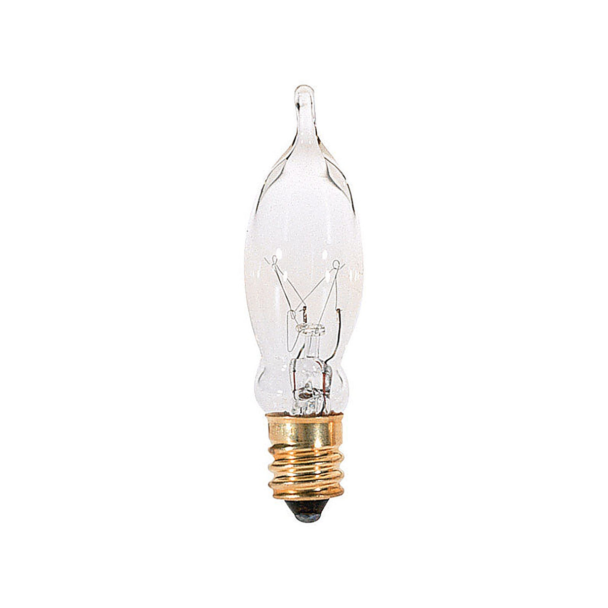 Satco - S3241 - 7.5 W Cac Chandelier Incandescent Bulb E12 (Candelabra) Soft White 1 Pack