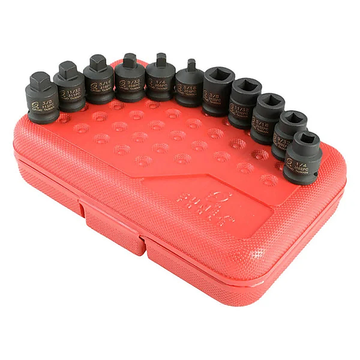Sunex 3841 11/pc 3/8in. Drive Drain Plug & Pipe Plug Socket Set
