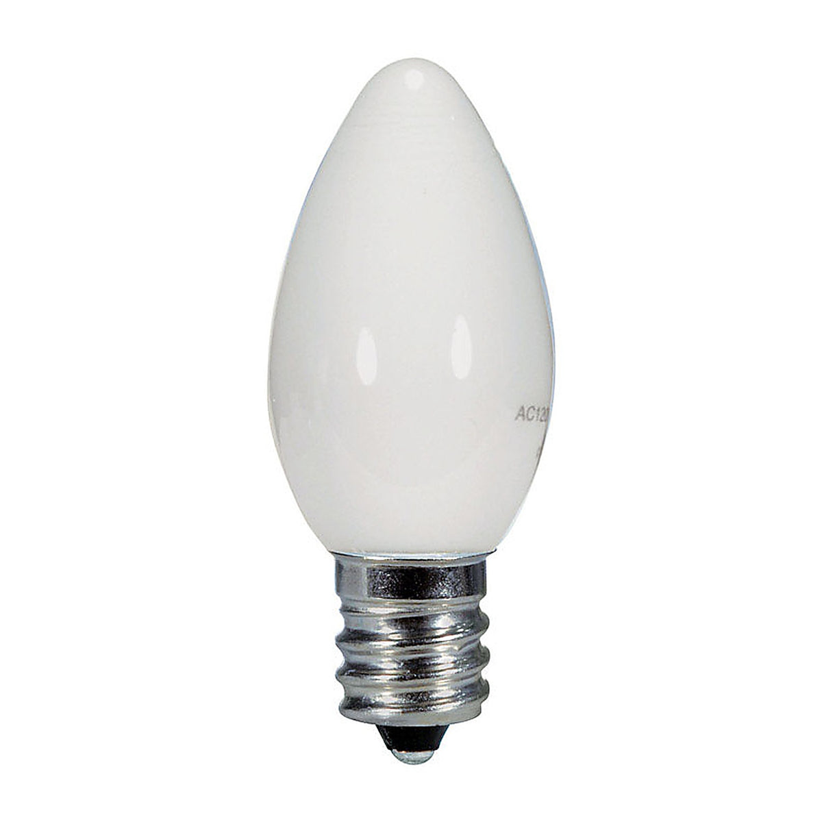 Satco - S9157 - C7 E12 (Candelabra) LED Bulb Warm White 5 Watt Equivalence 1 Pack