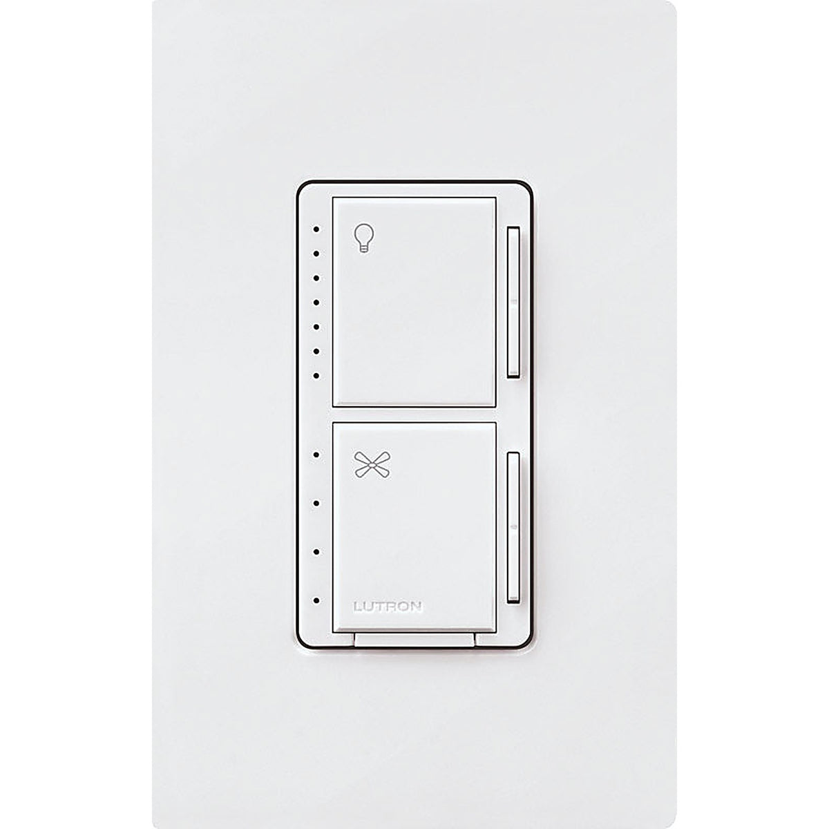 Lutron MACL-LFQH-WH Maestro White 250 watt Fan/LED Dimmer Switch 1/Pack