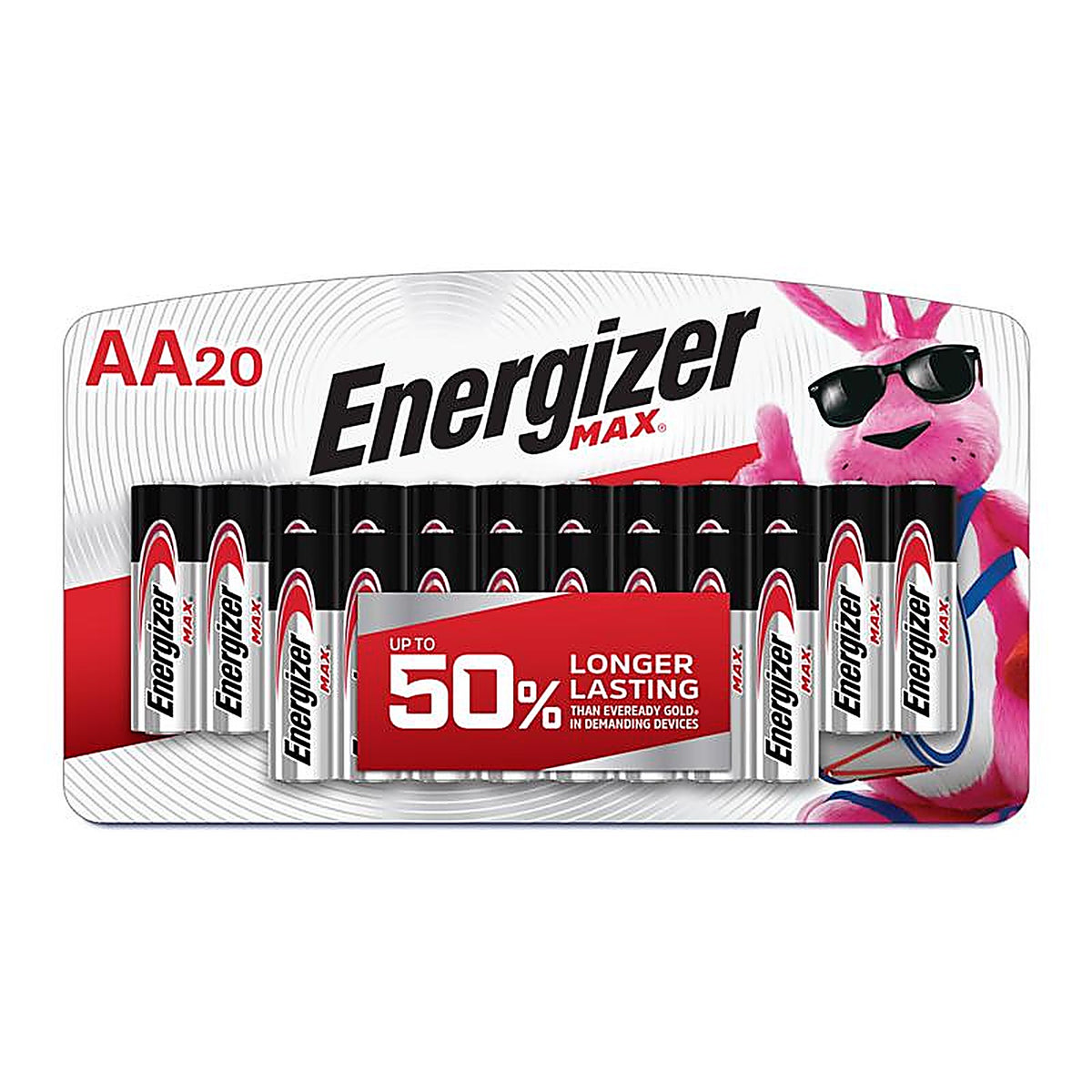 Energizer E91LP-20 Max AA Alkaline Batteries 20 pk Carded