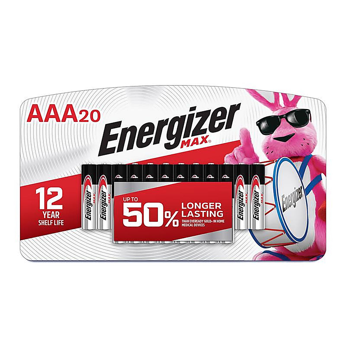 Energizer E92LP-20 Max AAA Alkaline Batteries 20 pk Carded