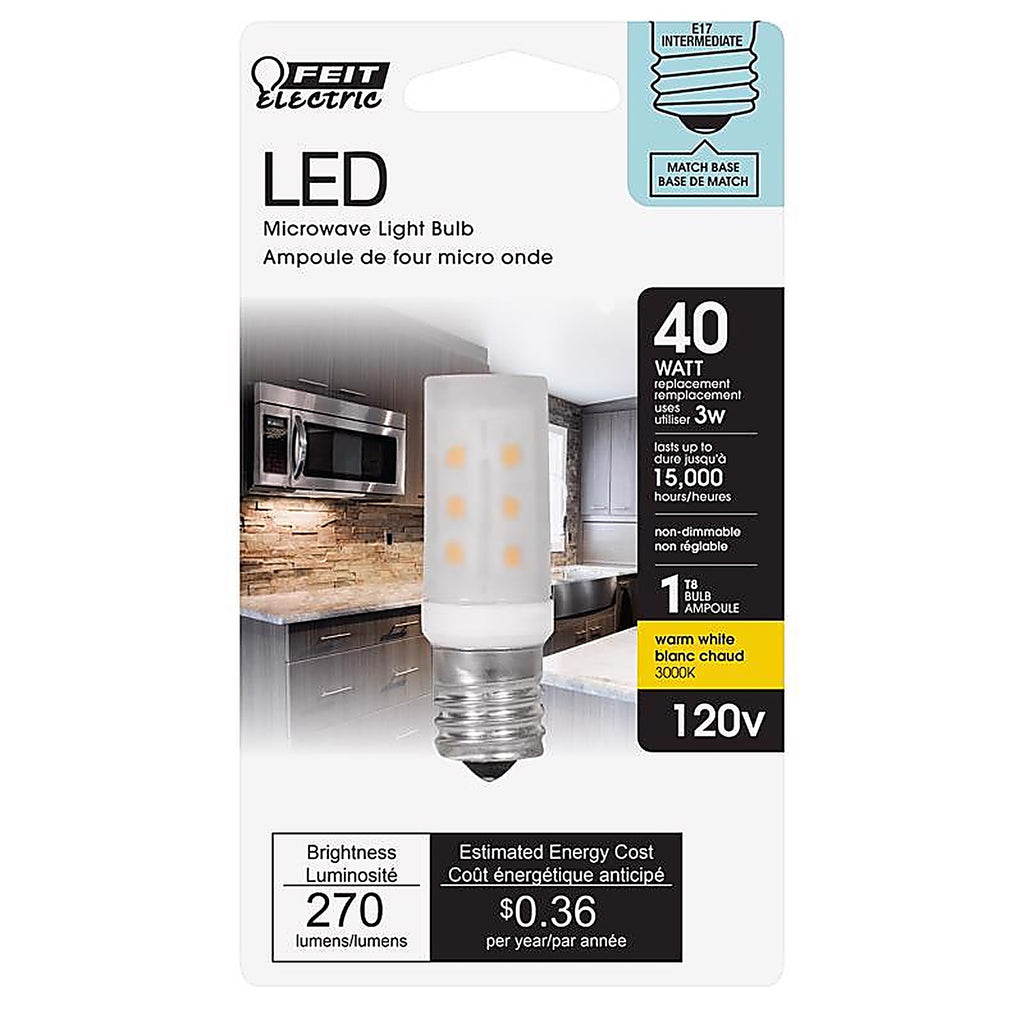 Feit Electric BP40T8N/SU/LED T8 E17 (Intermediate) LED Bulb Warm White 40 W 1 pk