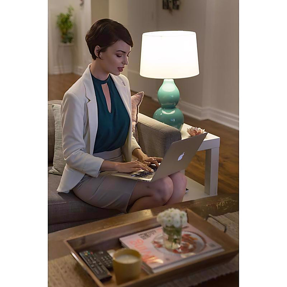 Feit Electric OM40/930CA10K/4 Enhance A19 E26 (Medium) LED Bulb Bright White 40 Watt Equivalence 4 pk
