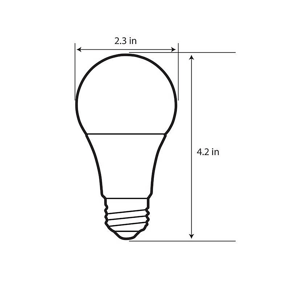 Feit Electric OM60930CA10KGAR A19 E26 (Medium) LED Bulb Bright White 60 W 1 pk