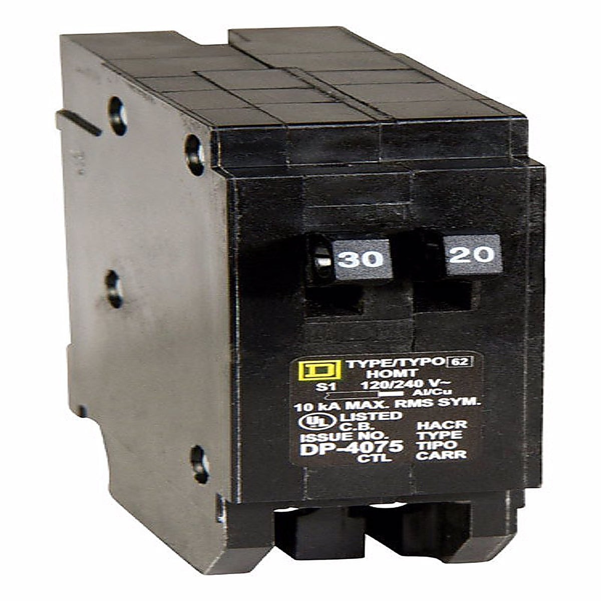Square D HOMT3020CP 120/240 amps Plug In Single Pole Circuit Breaker