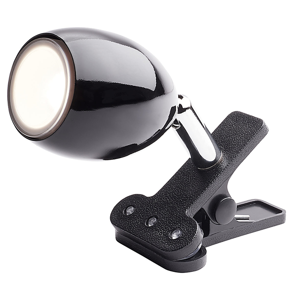 Newhouse Lighting NHCLP-JO-BK Joe 4 in. Black Mini Clip-On Lamp