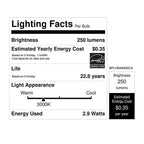 Feit Electric BPLVBAB/830CA MR16 GU5.3 LED Bulb Warm White 20 W 1 pk