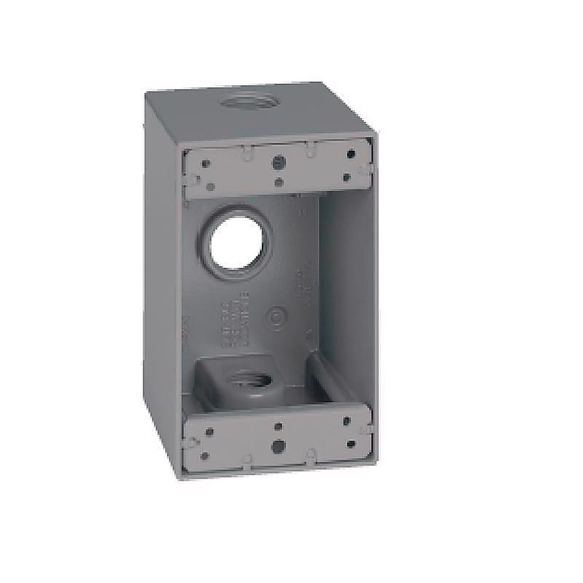 Sigma Electric 14256 4-1/2 in. Rectangle Metallic 1 gang Weatherproof Box Gray