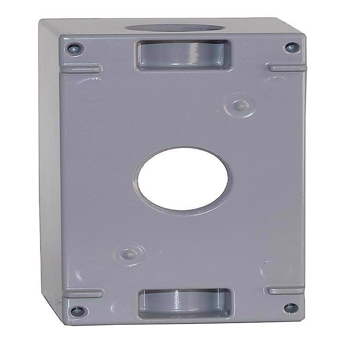 Sigma Electric 14256 4-1/2 in. Rectangle Metallic 1 gang Weatherproof Box Gray