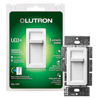 Lutron LECL-150H-WH Lumea White 150 watt Slide Dimmer Switch 1/Pack