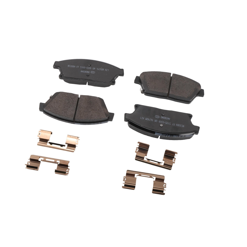 ACDelco 171-1244 Front Disc Brake Pad Set with Clips 39126138