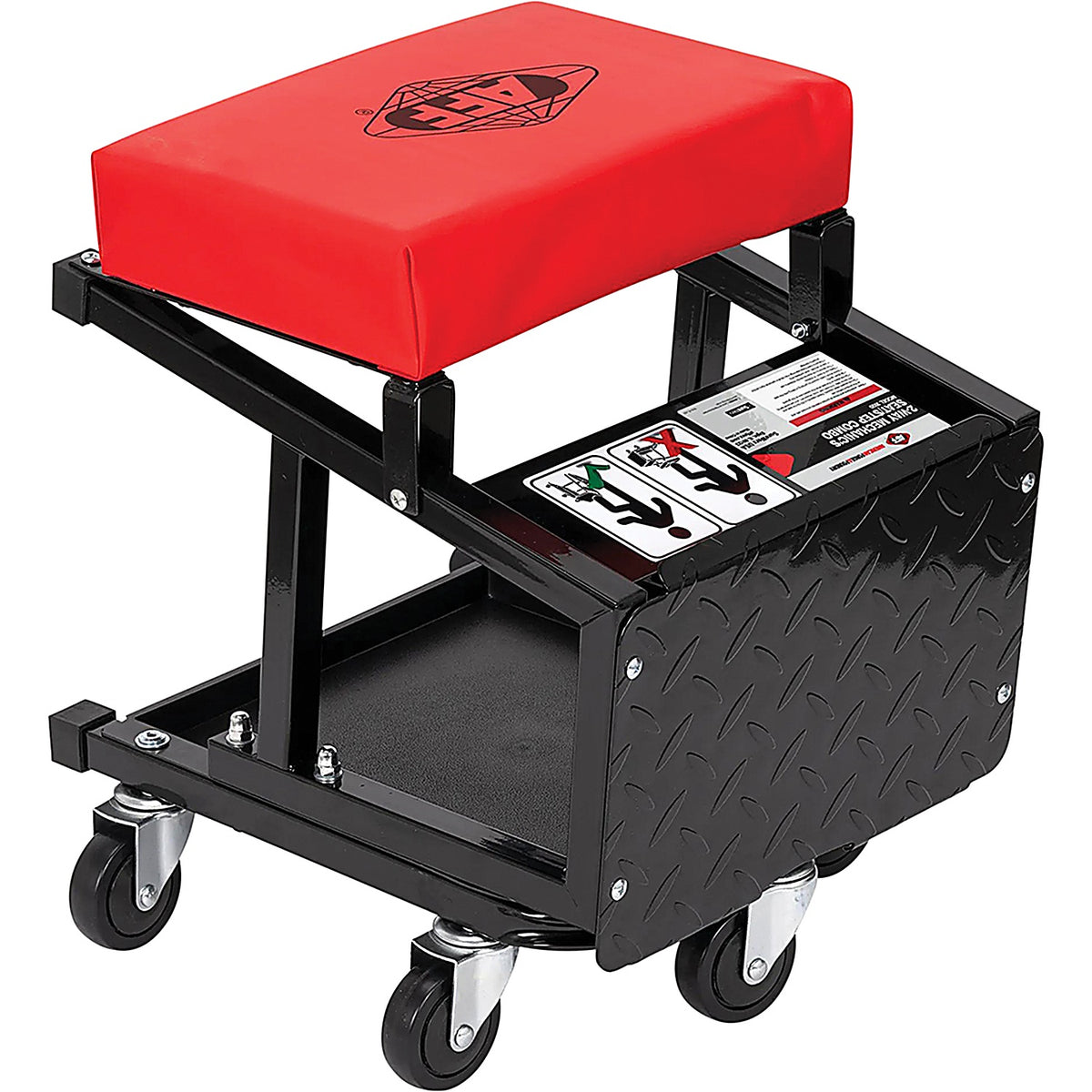 American Forge & Foundry - 3920 - Aff - 2 in 1 Convertible Mechanics Seat/Foot Stool - 350 lbs. Capacity