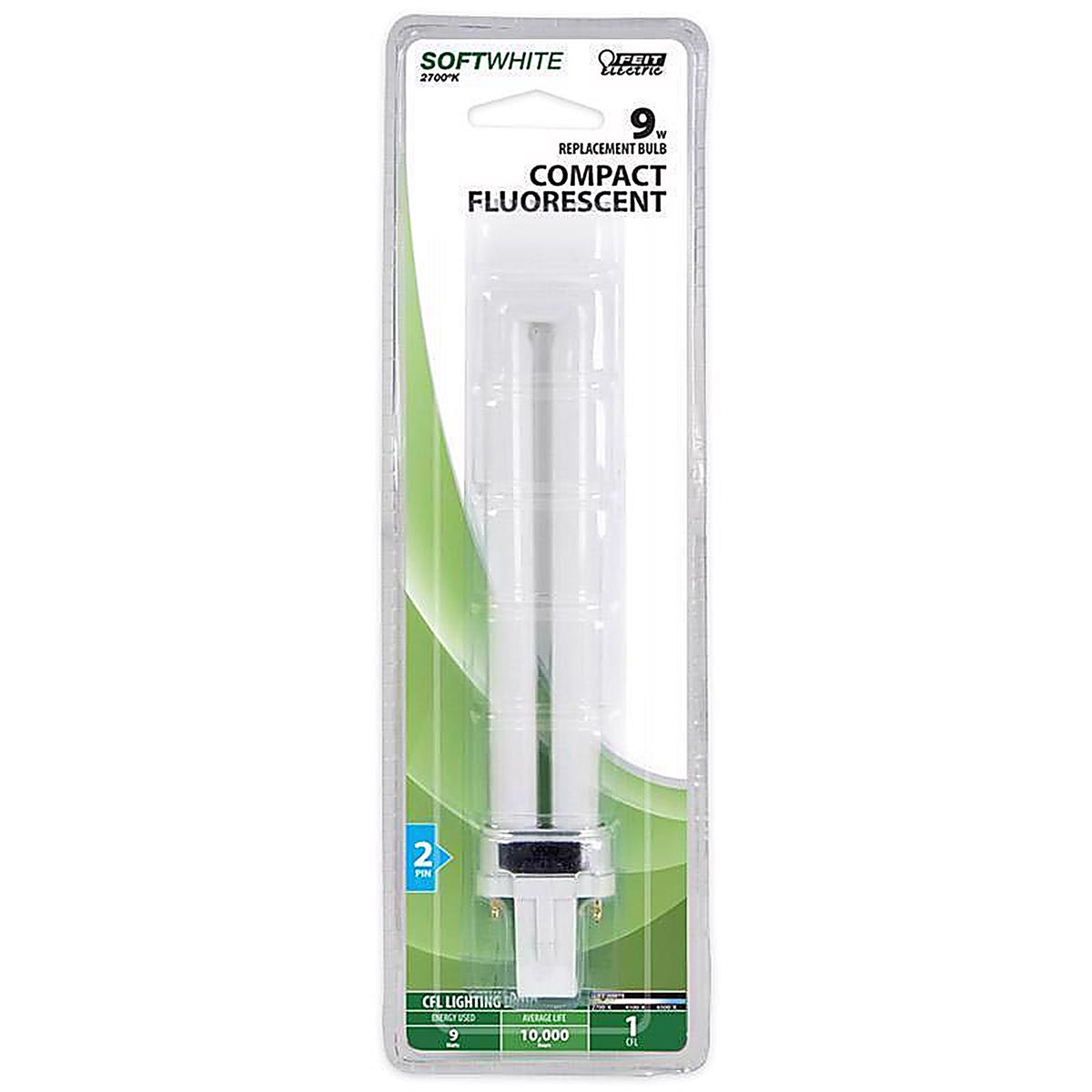 Feit - BPPL9 - Legacy Bulbs 9 W Pl 1.3 In. D X 6.5 In. L Cfl Bulb Soft White Specialty 2700 K 1 Pack