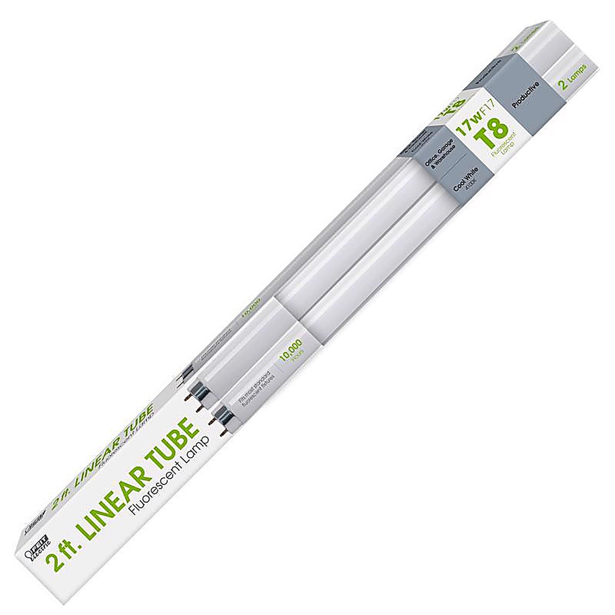Feit - F17T8/41K/2 - Legacy Bulbs 17 W T8 1 In. D X 23.8 In. L Fluorescent Bulb Cool White Linear 4100 K 2 Pack