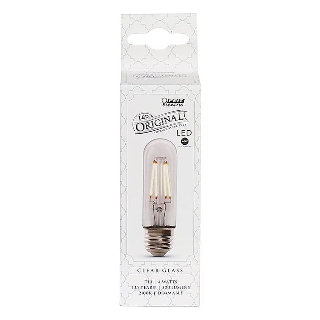 Feit Electric T10/CL/VG/LED T10 E26 (Medium) LED Bulb Soft White 40 W 1 pk