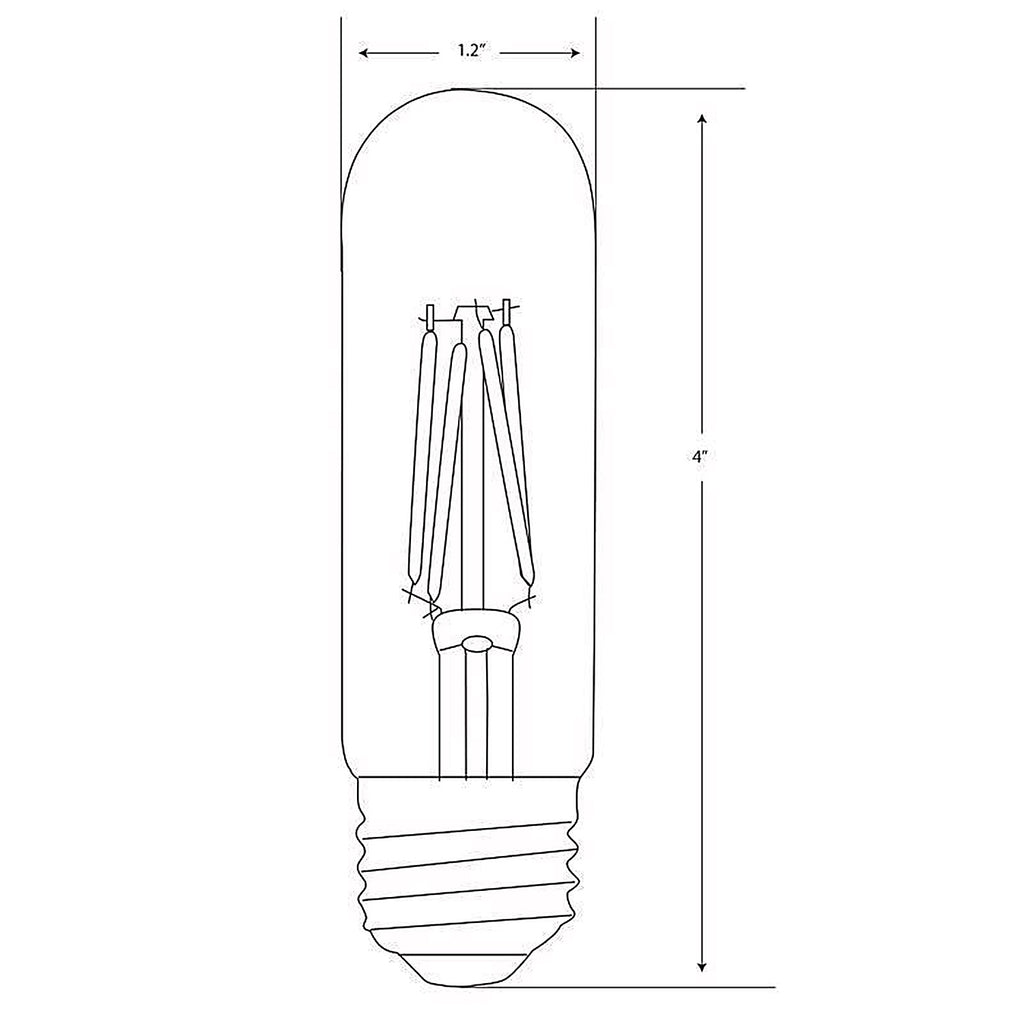 Feit Electric T10/CL/VG/LED T10 E26 (Medium) LED Bulb Soft White 40 W 1 pk