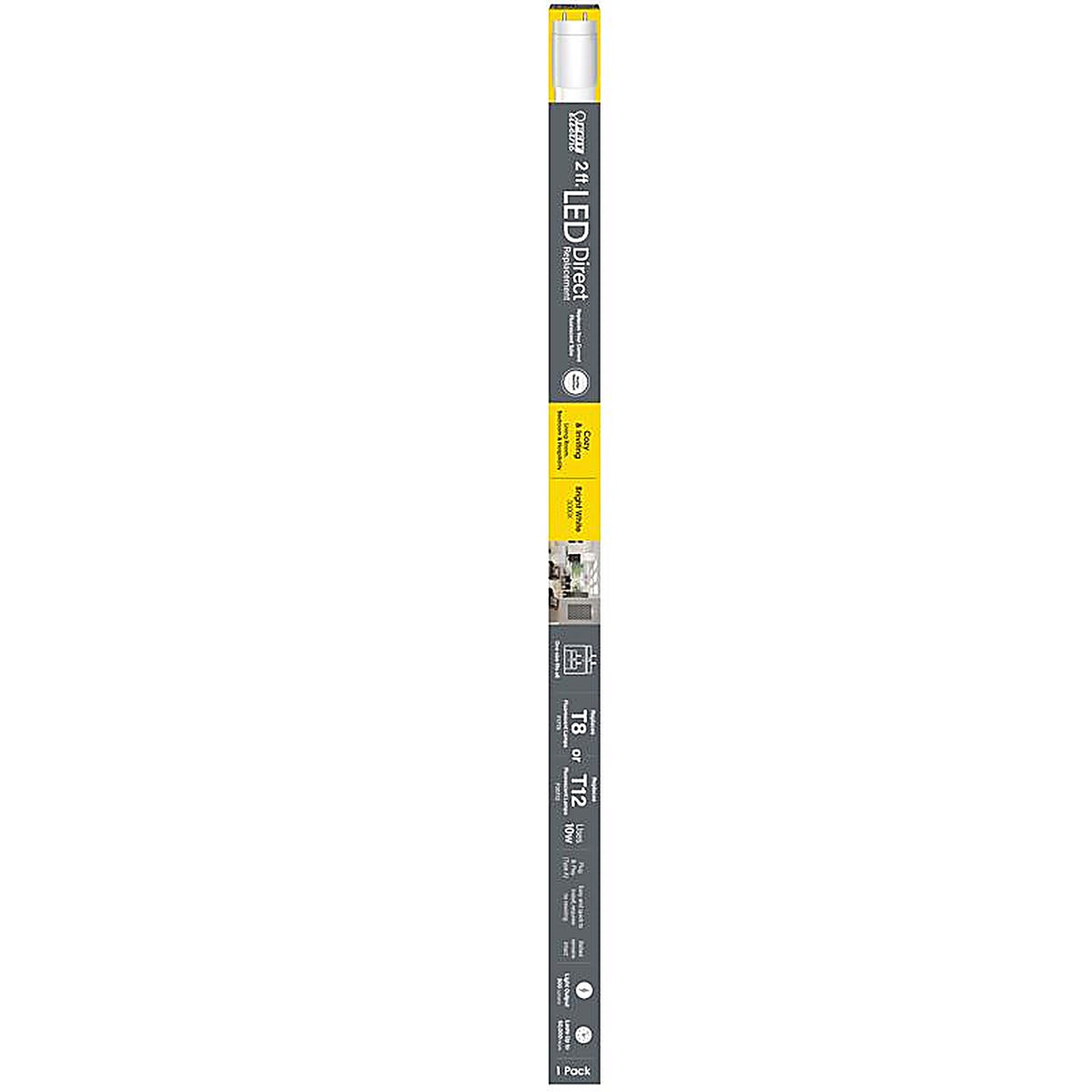 Feit - T24/830/LEDG2RP - Plug & Play T8 and T12 Warm White 23.9 In. G13 Linear LED Bulb 20 Watt Equivalence 1 Pack