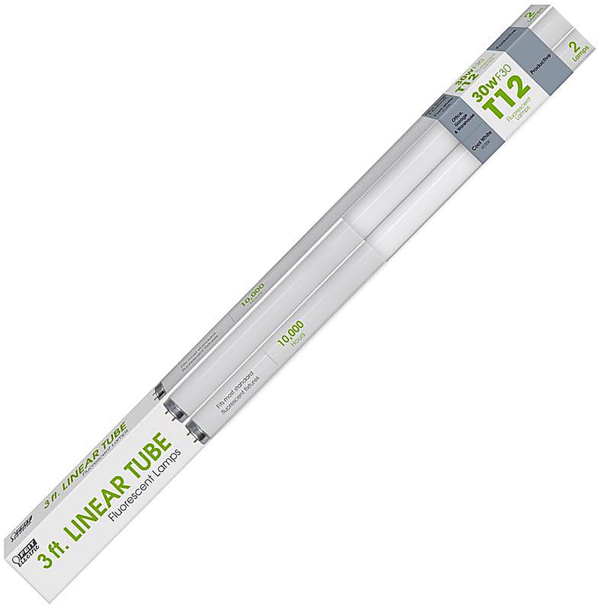 Feit - F30T12/CW/RS/2 - Legacy Bulbs 30 W T12 1.5 In. D X 36 In. L Fluorescent Bulb Cool White Linear 4100 K 2 Pack