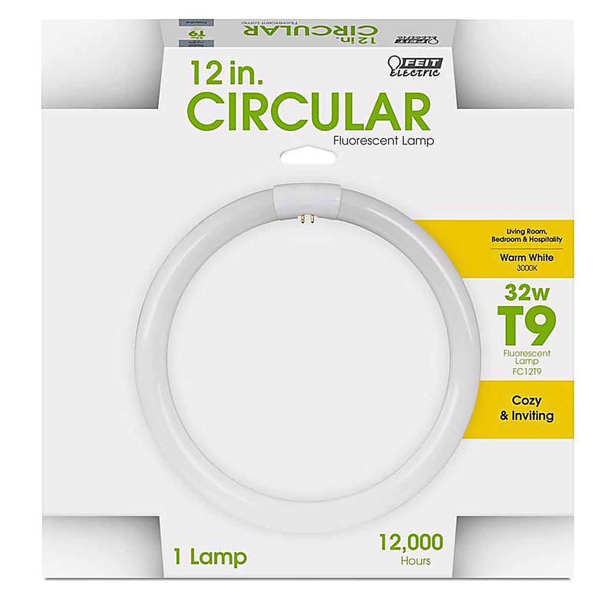 Feit Electric FC12T9/WW 32 W T9 12 in. D X 12 in. L Circline Fluorescent Bulb Warm White Circular 3000 K 1 pk