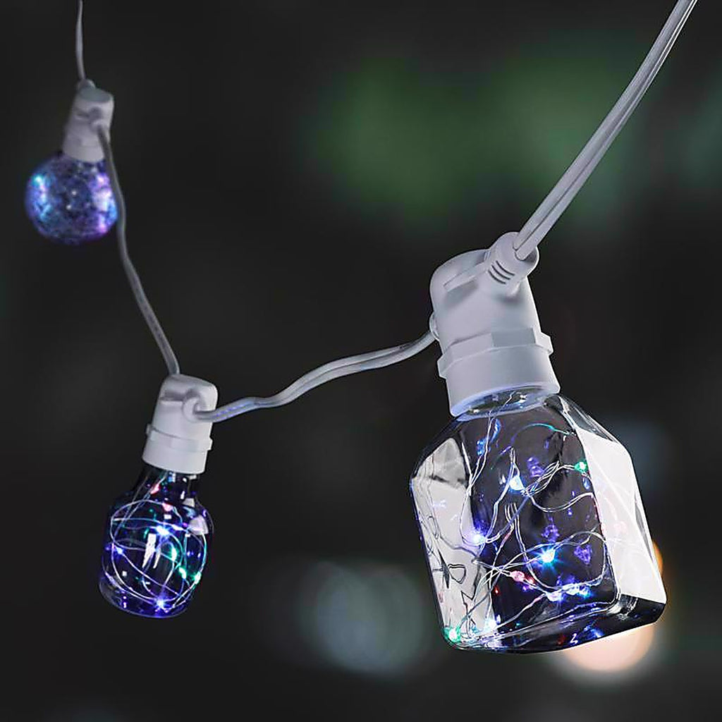 Feit Electric FYG25/RGB/CRLED Fairy G25 E26 (Medium) LED Bulb Multi-Colored 1 pk
