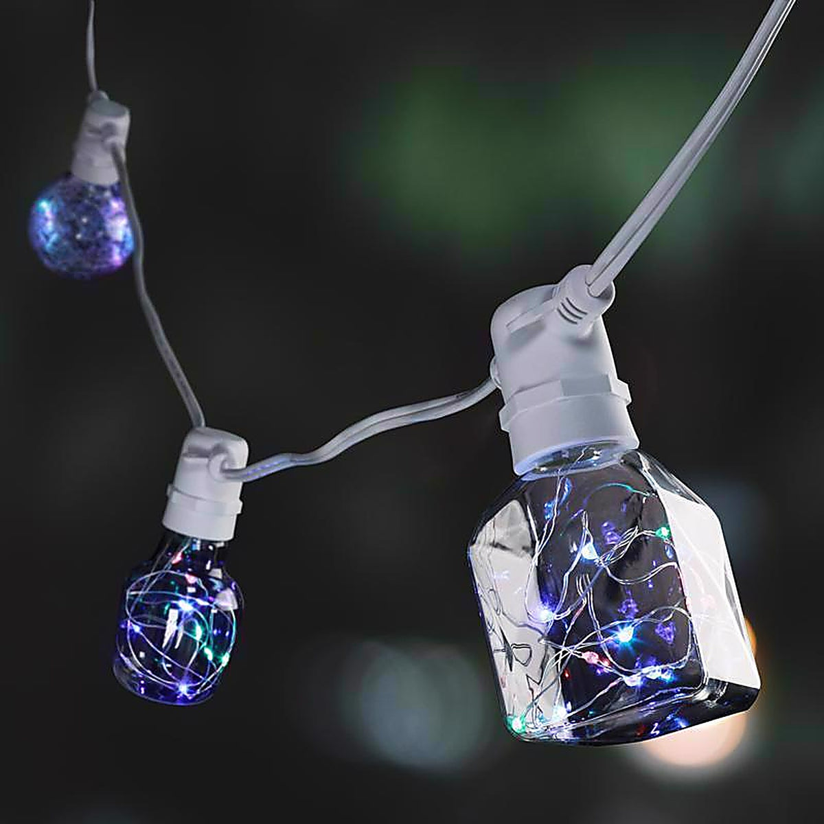 Feit Electric FYG25/RGB/CRLED Fairy G25 E26 (Medium) LED Bulb Multi-Colored 1 pk