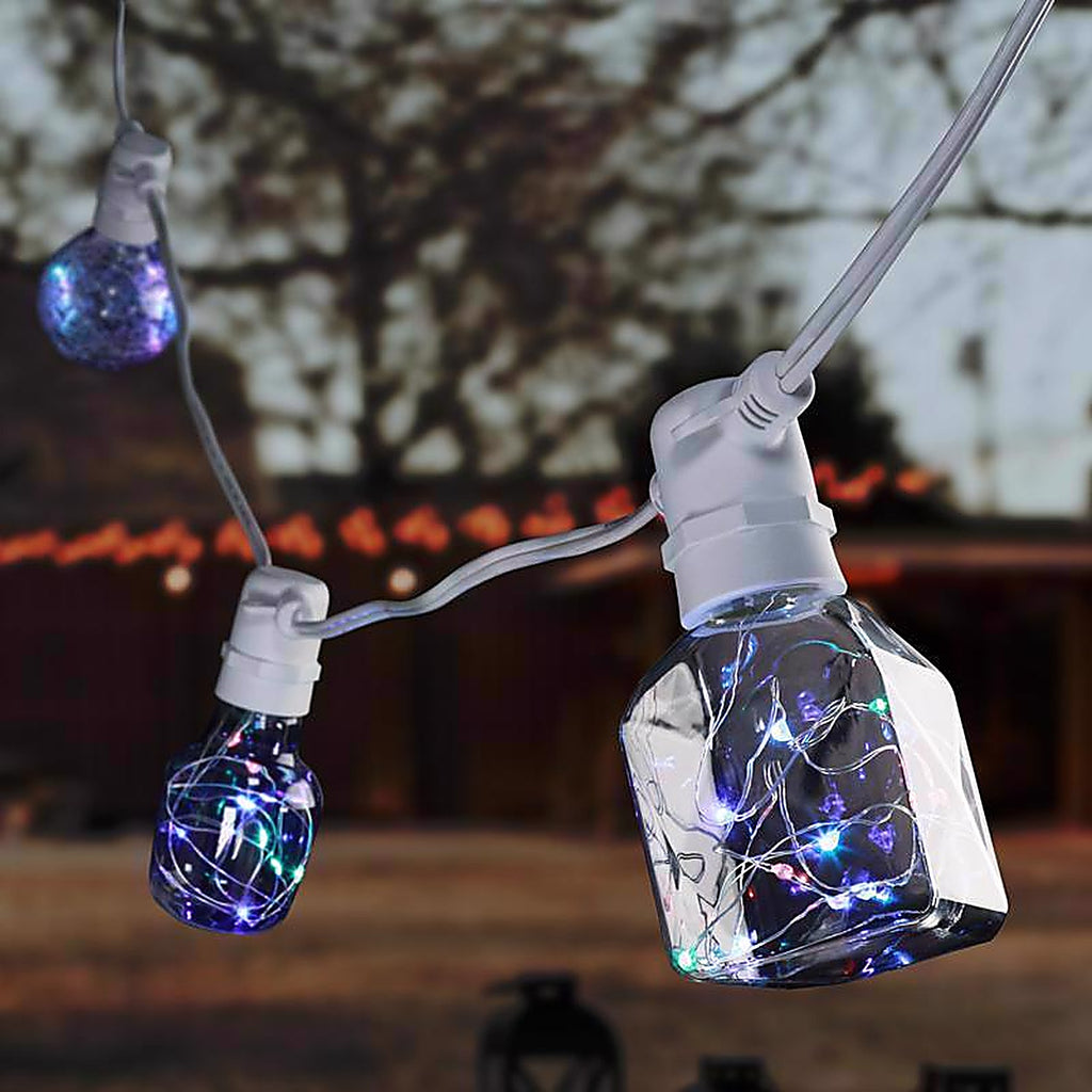 Feit Electric FYG25/RGB/CRLED Fairy G25 E26 (Medium) LED Bulb Multi-Colored 1 pk