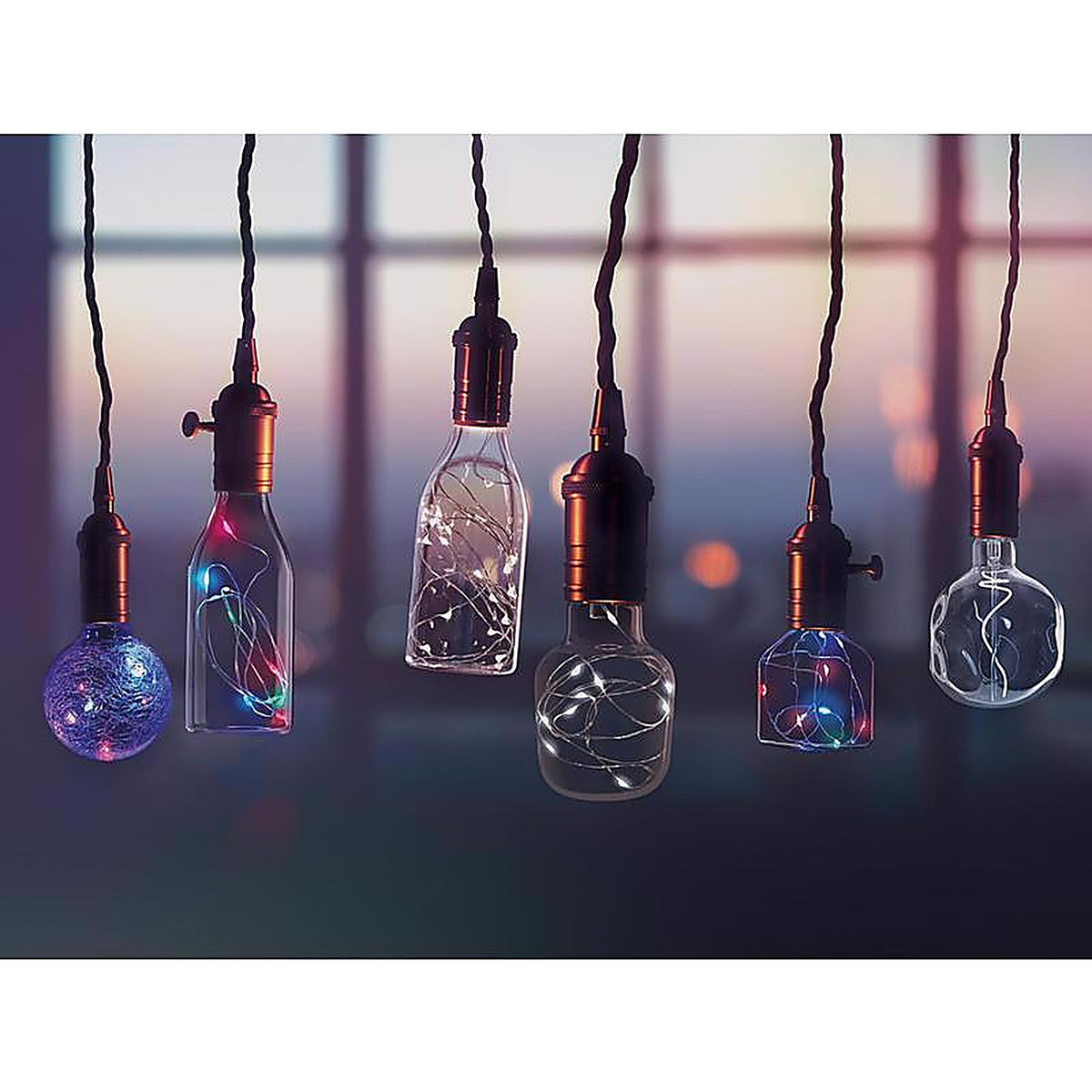 Feit Electric FY/NP/RGB/LED Fairy Cylinder E26 (Medium) LED Bulb Multi-Colored 1 pk