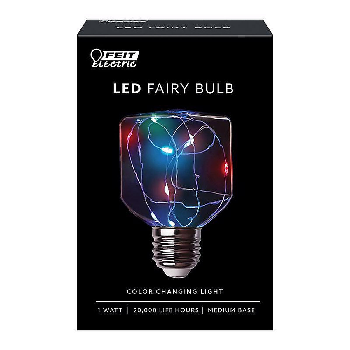 Feit Electric FY/SQ/RGB/LED Fairy Square E26 (Medium) LED Bulb Multi-Colored 1 pk