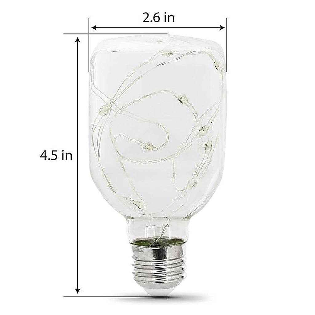 Feit Electric FY/SQ/RGB/LED Fairy Square E26 (Medium) LED Bulb Multi-Colored 1 pk