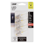 Feit Electric BP7C7/827/LED/4 C7 E12 (Candelabra) LED Bulb Soft White 7 W 4 pk