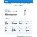 Feit Electric BPJ78/LED Performance LED R7S R7 LED Bulb Warm White 40 W 1 pk