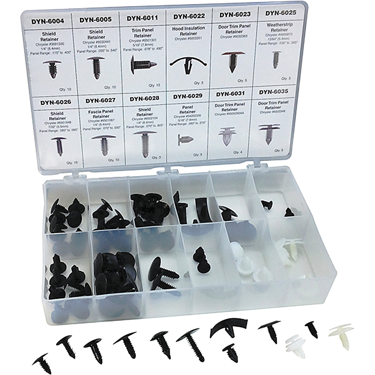 ATD Tools - 39353 - 80 Piece Chrysler Retainer Assortment