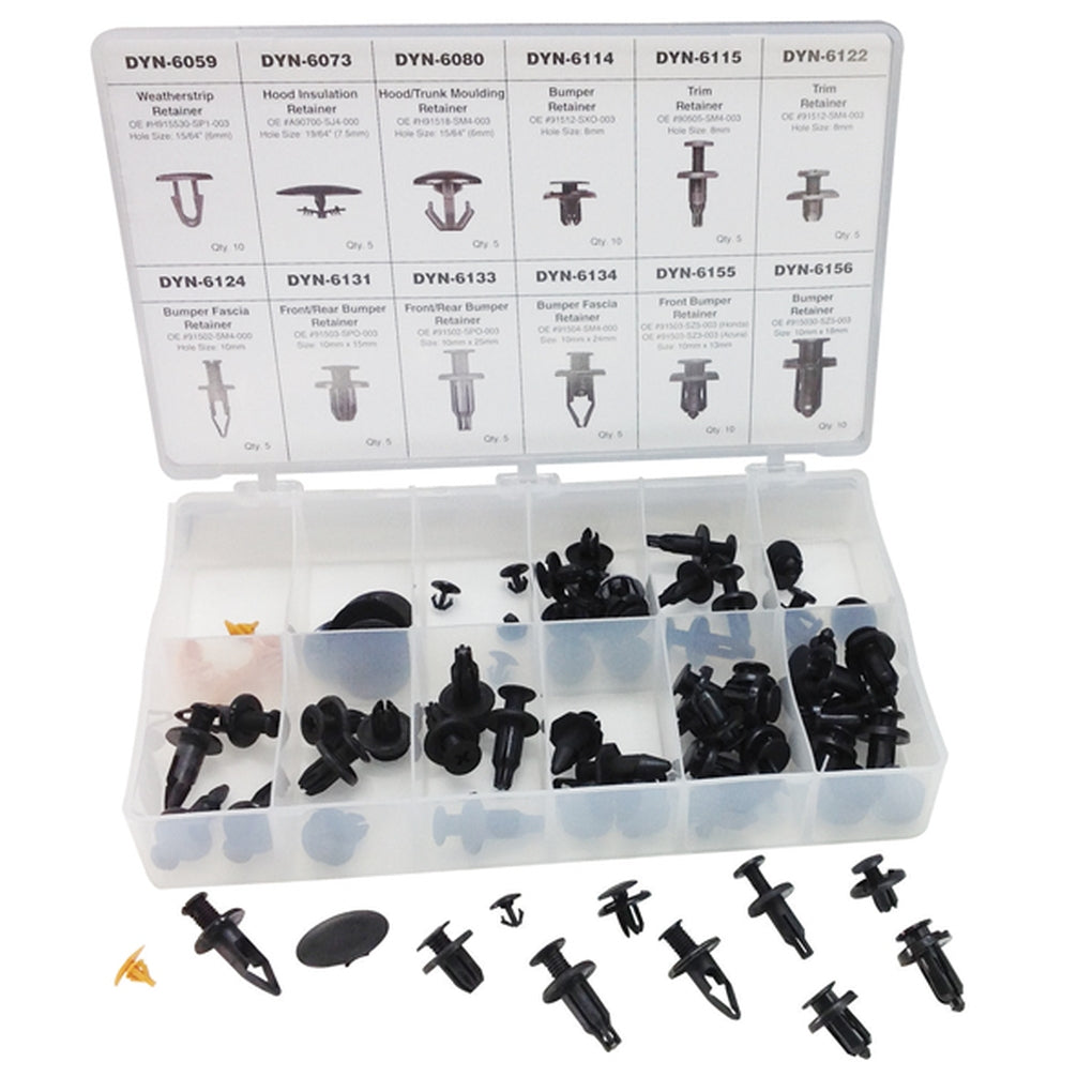 ATD 39354 80 Pc. Honda Retainer Assortment