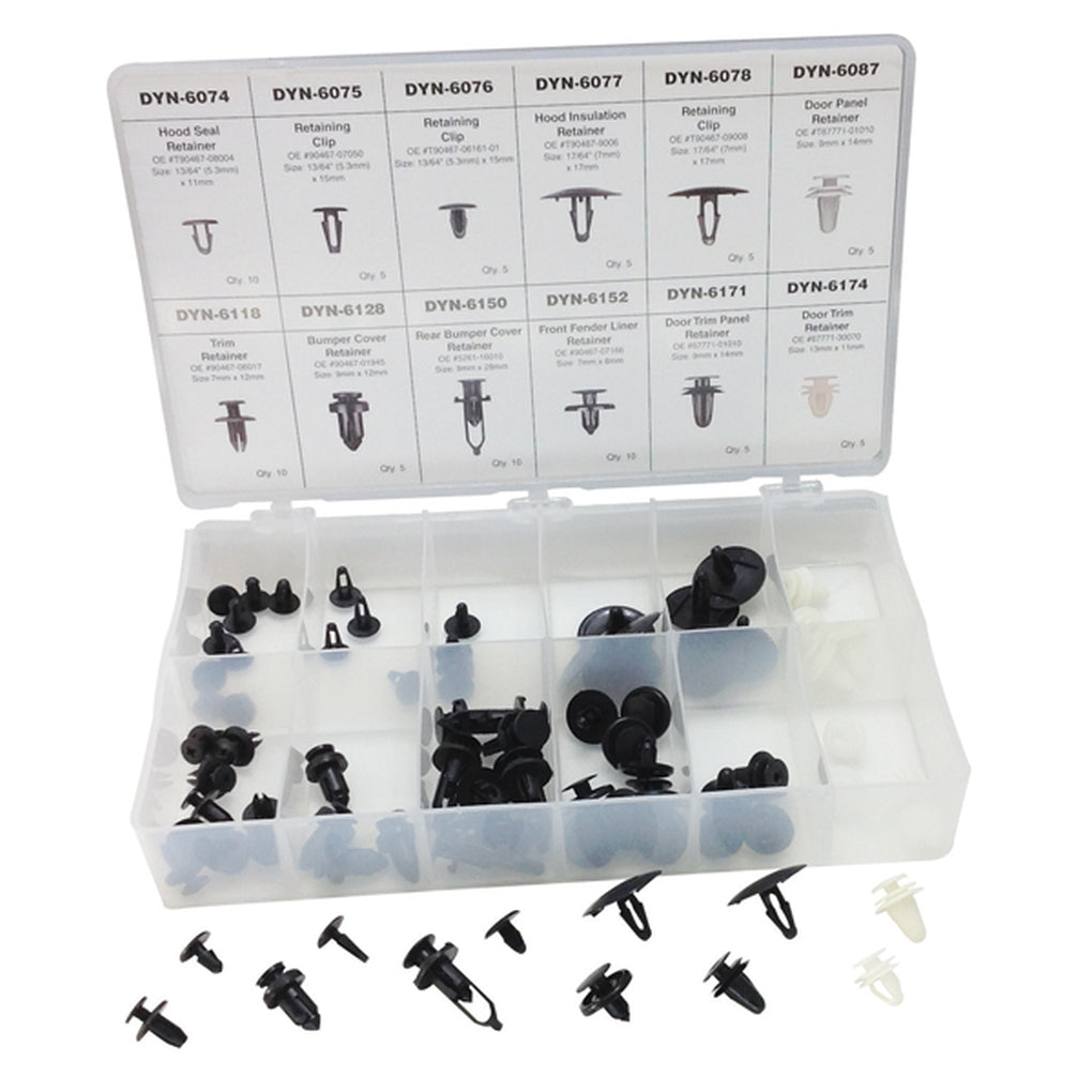 ATD - 39355 - 80 Piece Toyota Retainer Assortment