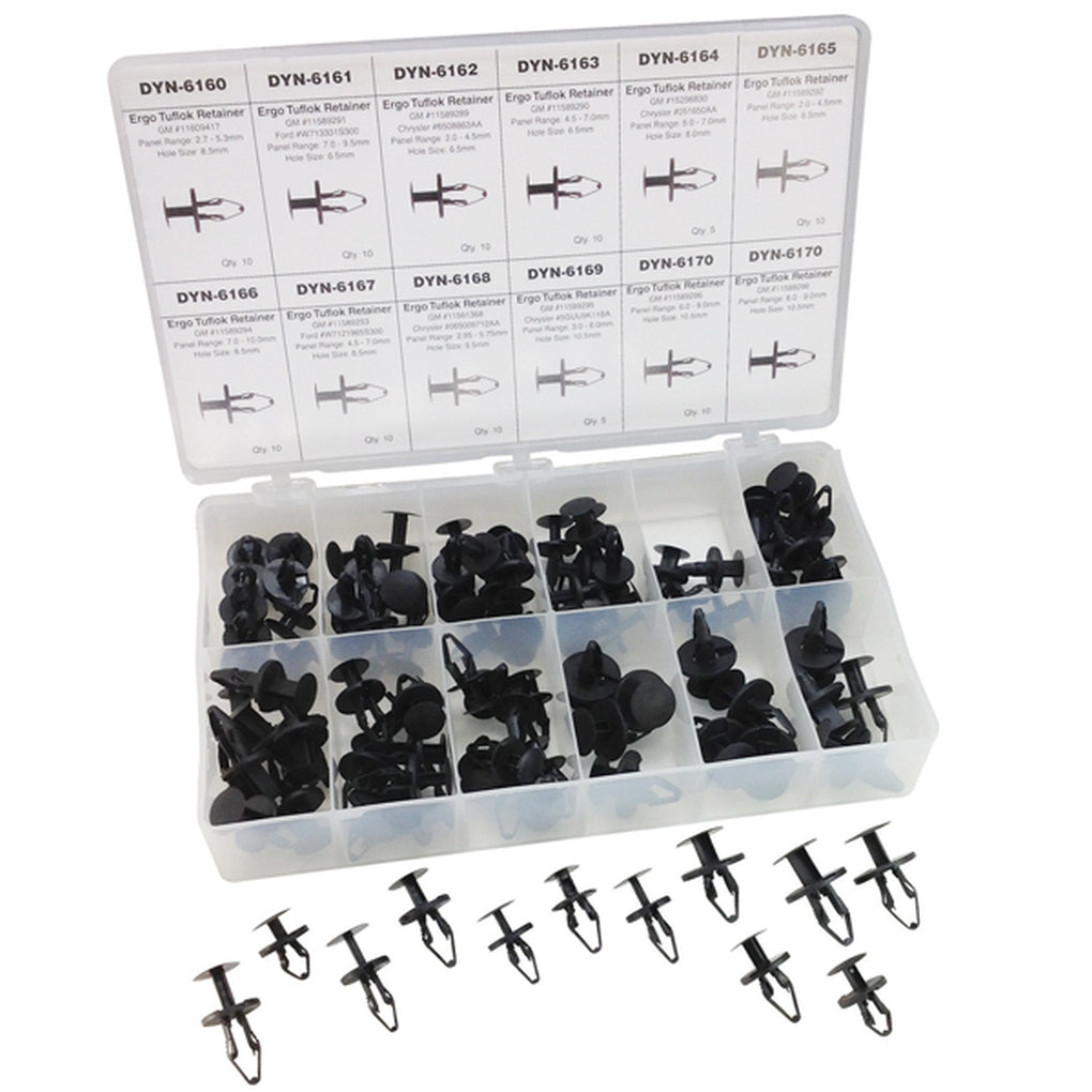 ATD 39357 105 Pc. Ergo Tuflok Retainer Assortment